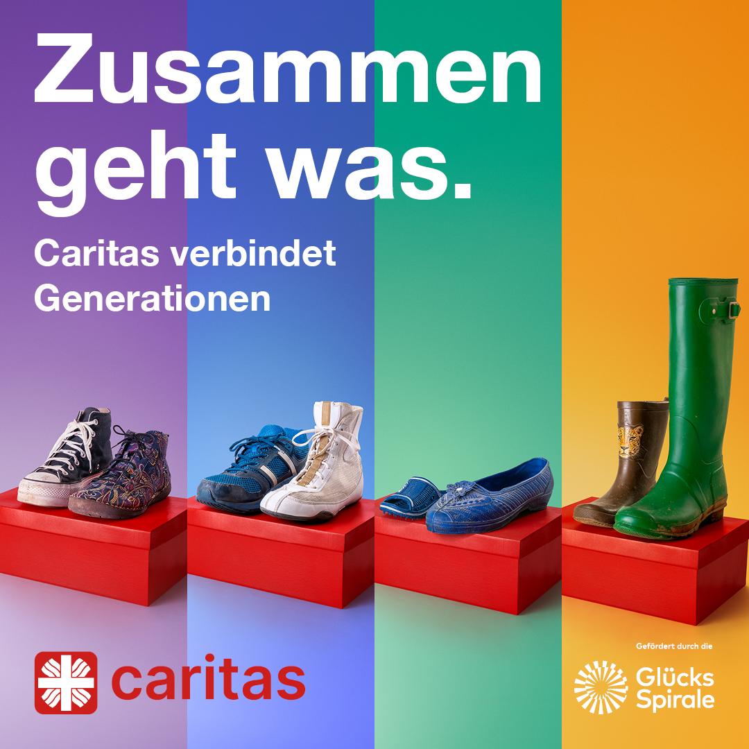 Zusammen geht was. Caritas verbindet Generationen.